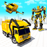 Heavy Garbage Truck Robot Wars: flying robot games Apk