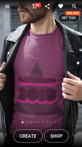 Android application T-shirt design - Yayprint screenshort