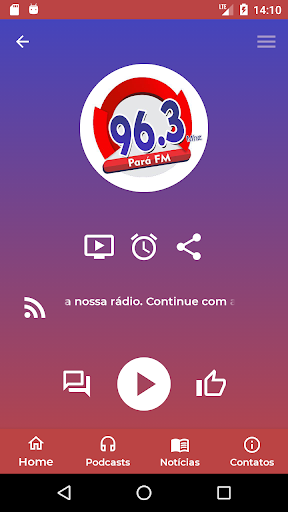 Android application Pará FM screenshort