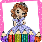 Cover Image of Download Glitter Princess Coloring Book 2.0 APK