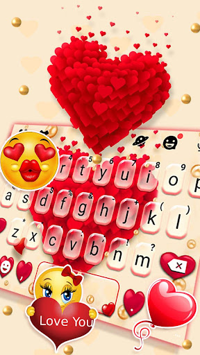 Red Valentine Hearts Theme Screen 3