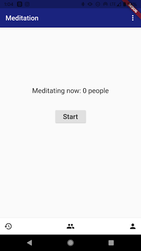 Android application I Meditate Too screenshort
