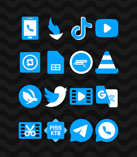 Blå - Icon Pack Skjermbilde