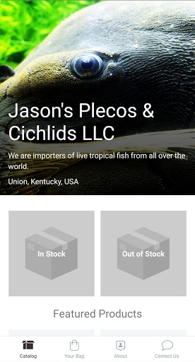 Android application Jason's Plecos & Cichlids LLC screenshort