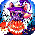 Cover Image of Herunterladen Halloween Coloring Game Offline, Happy Color 1.0.37 APK