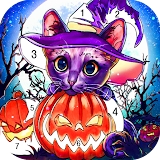 Halloween Coloring Game Offline, Happy Color icon