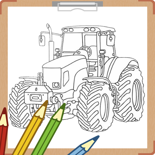 Tractor Coloring Book