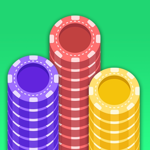 Coin Pile Stack 3D Logo