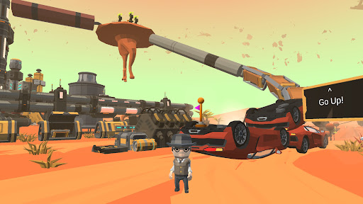 Android application Going Up: 3D Space Parkour screenshort