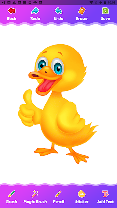 duck cartoon coloring game - Screenshot 4