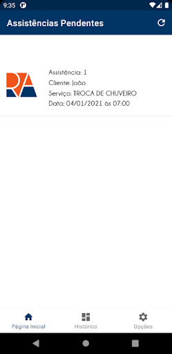 Android application RA App screenshort