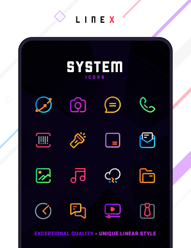 LineX Icon Pack APK v4.5 (PAID Patched) Gallery 1