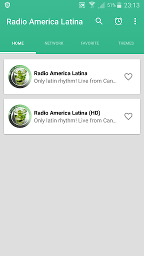 Android application Radio America Latina screenshort
