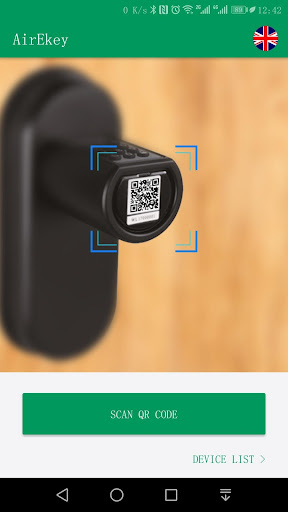Android application airEkey screenshort