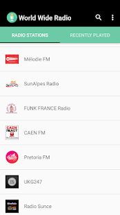 World Wide Radio Screenshot