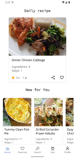 Android application Cooking Recipes screenshort