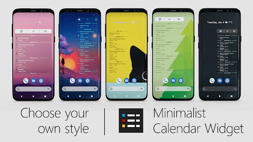 Android application Minimalist Calendar Widget screenshort