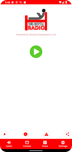 Android application York Hospital Radio screenshort
