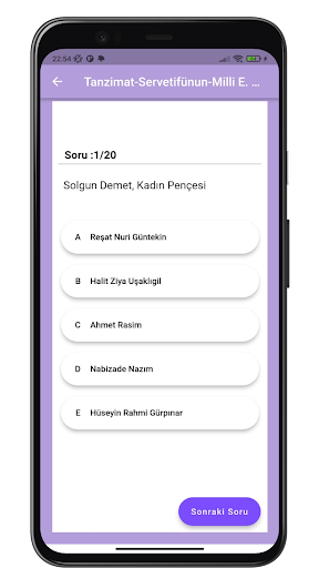 Yazar Eser Soru Bankası Screen 3