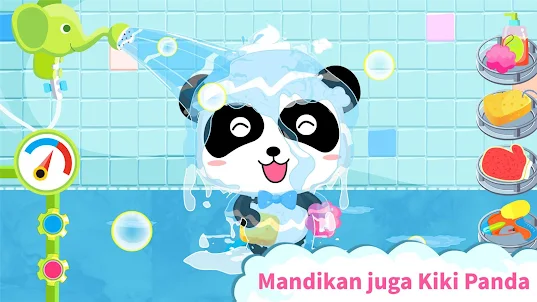 Waktu Mandi Bayi Panda