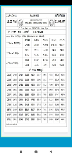 Raajsree - Mizoram Lottery Screenshot 4 - AppWisp.com