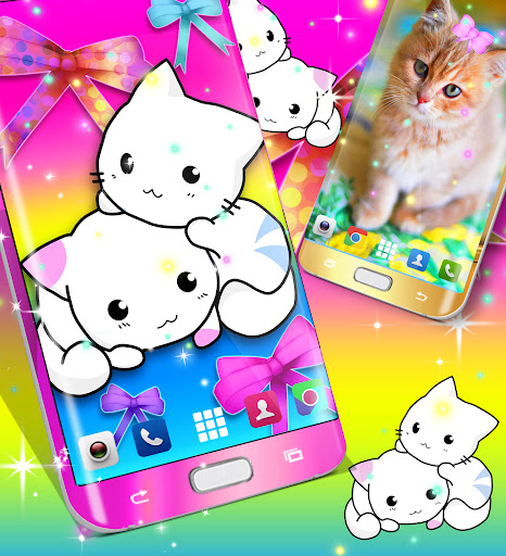Cute kitty live wallpaper