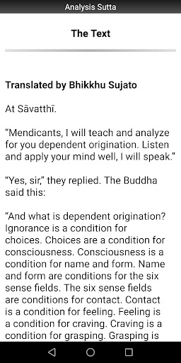 Buddhism: Analysis Sutta Screen 2