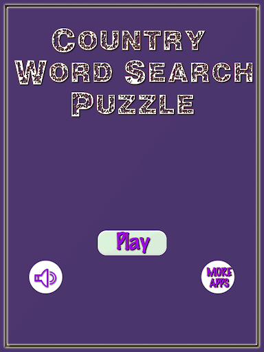 Android application Country Word Search Puzzle screenshort