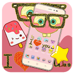 Cover Image of Download Pink cartoon wallpaper surprise animal icon theme 1.1.3 APK