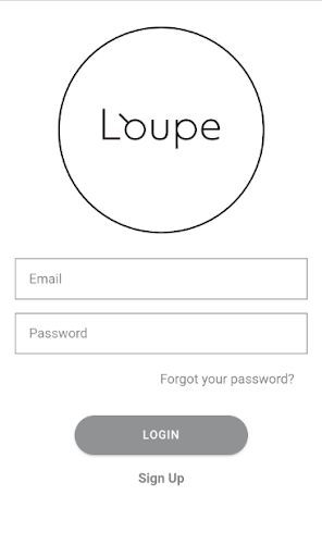 Android application Loupe Booking screenshort