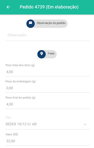 Órion Pedidos Screen 3