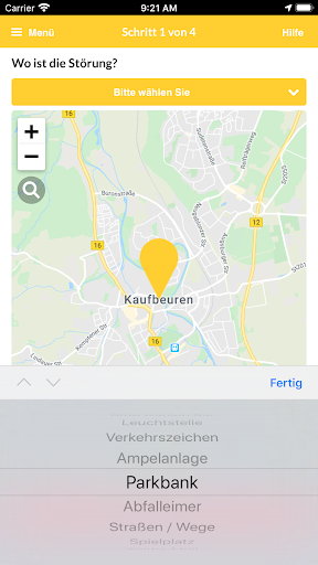 Störungsmelder Kaufbeuren Screen 2