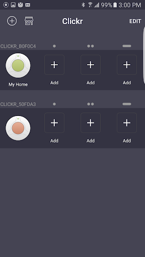 Clickr App Screen 3