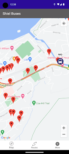 Android application Shiel Buses screenshort
