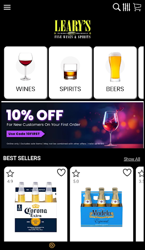 Learys Fine Wines Screen 3