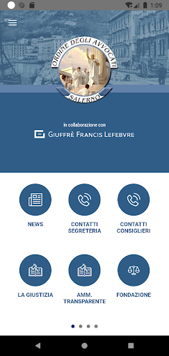 Android application Ordine Avvocati Salerno screenshort