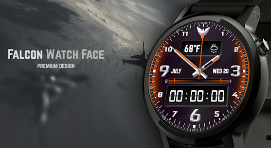 I-Falcon Watch Face APK (Ikhokhelwe/Ivuliwe Ngokugcwele) 1