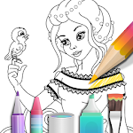 Cover Image of Télécharger Livre de coloriage princesse  APK