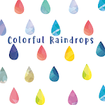 Cover Image of Download Colorful Raindrops Theme  APK