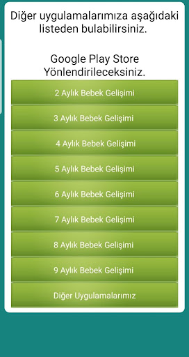 0 - 1 Aylık Bebek gelişimi Screen 2