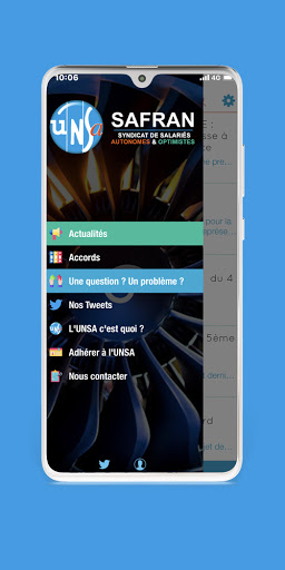 Android application UNSA SAFRAN screenshort