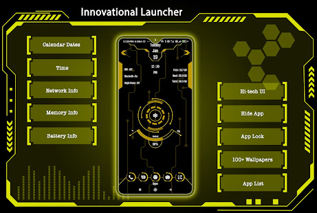 Innovational Launcher -AppLock 8.0 APK screenshots 1