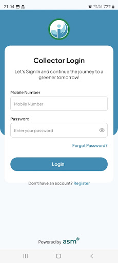 Android application Ocean Integrity Collector screenshort