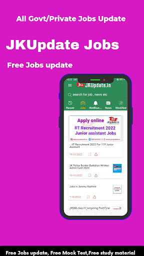 Jkupdate.in Jobs, News, study Screen 3