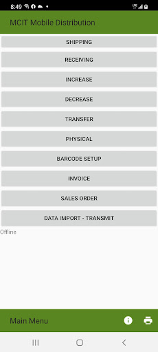 Android application MCIT Distribution 2.03 screenshort