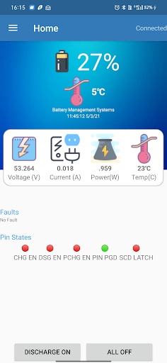 Android application Aeidth BMS screenshort