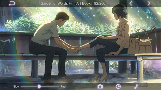 Captura de Pantalla 3 Garden of Words Film Art Book android