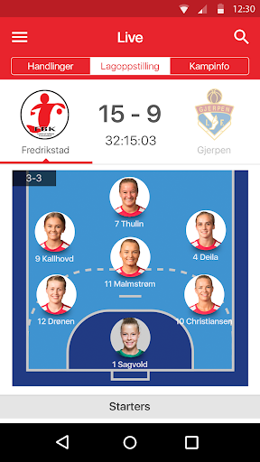 Fredrikstad Håndball Screen 3