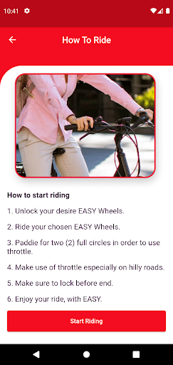Android application EASY Wheels screenshort