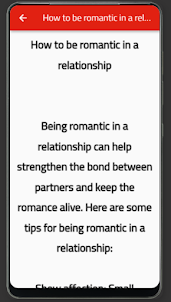 To Be Romantic - 100 Way
